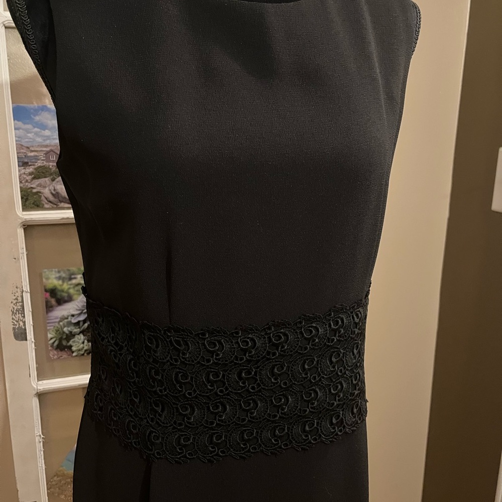 Talbots SIZE 10 Fancy Black Dress NEW $175 Value - Picture 4 of 9